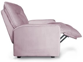 Poltrona do Papai Reclinável Orion Veludo Rosê - Sheep Estofados - Rosa