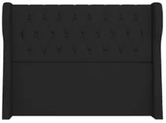Cabeceira Casal Queen Cama Box 160cm Malva Z04 Linho Preto - Mpozenato