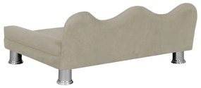 Cama Sofá Pet Meg Para Cães E Gatos Elegante e confortável Suede Bege