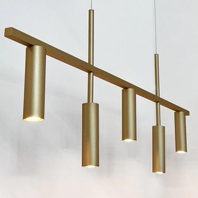 Pendente Retângular 101X3,8X44,5Cm Tubo Desalinhado Alumínio 5Xmr11 -... (CHAMPANHE)