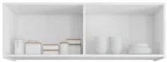 Armário de Cozinha Aéreo 118cm 4 Portas Monna Branco Z34    - Mpozenat
