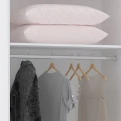 Guarda Roupa Modulado 90cm 2 Portas 4 Gavetas Taiga Branco L01 - Mpoze