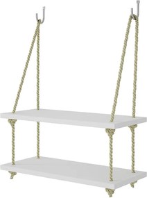 Prateleira Erva Doce C/ Corda em Sisal Branco