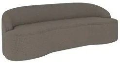 Sofá 2 Lugares para Sala de Estar Living 150cm Theo D06 Bouclê Castor