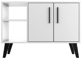 Armário Buffet Balcão 2 Portas 1 Prateleira Branco