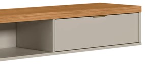 Nicho Bancada Marisa Nature e Off White 136x23 cm L04 - D'Rossi