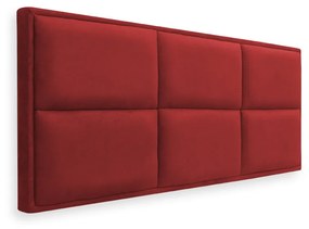 Cabeceira Painel Cama Box Solteiro 100cm Nina Suede Vermelho - Sheep Estofados - Vermelho