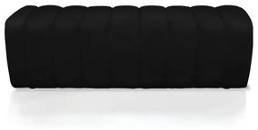 Calçadeira Olivia Casal 140 cm Veludo - D'Rossi - Preto