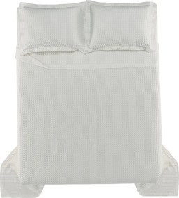 Colcha c/ Porta Travesseiro Karsten 100% Algodão Albany - Branco  Queen