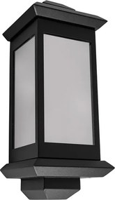 Arandela Vidro Aluminio Preto Toscana Trap Duo