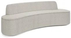 Sofá 3 Lugares para Sala de Estar Living 210cm Koane D06 Bouclê Creme