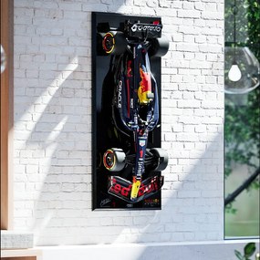 Quadro 1.4 Decorativo F1 RB19 Artesanal Fibra de Vidro e Polietileno Verstappen 2022 Azul G53 - Gran Belo