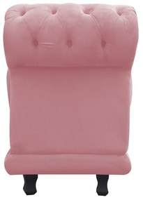 Kit 02 Recamier Barcelona Namoradeira Calçadeira Suede D'Rossi - Rose