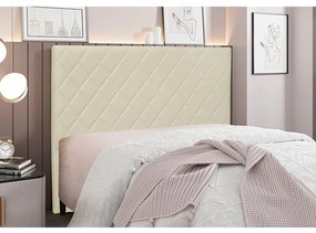 Cabeceira Cama Box Casal 140 cm Dubai Veludo S04 - D'Rossi - Bege
