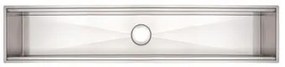 Canal Organizador em Aço Inox Tramontina para Sobrepor com Acabamento Scotch Brite 90x18 cm