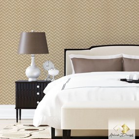 Papel de Parede Zig Traço Madeira