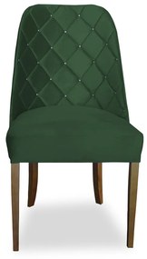 kit com 4 Cadeiras de Jantar Dublin Suede Verde Bandeira