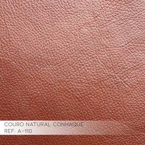 Sofá 3 Lugares 200cm Turim Couro Caramelo G58 - Gran Belo