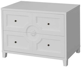 Mesa de Cabeceira Lótus - Branco  Kleiner