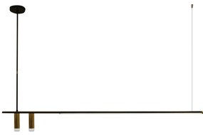 Pendente Let 02 Foco 61,8X11,5X150,4Cm Led 37W - Usina 19770/1500 (BT - Branco Texturizado, 4000k)