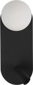 Arandela Led Metal Vidro 3W 210Lm 3000K Onde - PRETO