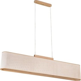 Pendente Madeira Castanha Eliptico Slim