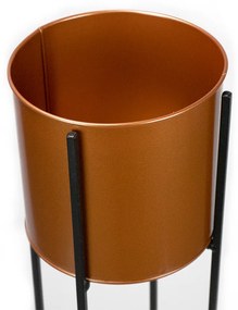 Vaso Decorativo Rose com Suporte Metálico Preto 91 cm - D'Rossi