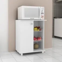 Balcão Cozinha Fruteira 61cm 1 Porta Branco   - Tecno Mobili