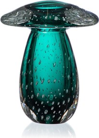 Cogumelo Decorativo em Murano G - Verde Folha Verde Folha