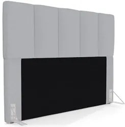 Cabeceira Cama Box Casal 140cm Pérola W01 Linho Cinza - Mpozenato