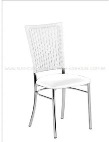 Cadeira Assento Korino Branco Enc. Junco Branco - 17606 Sun House