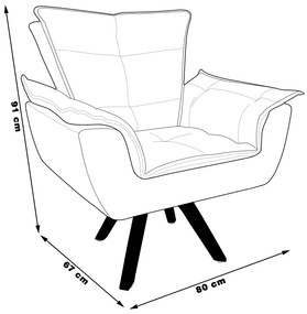 Kit 2 Poltronas Decorativas Base Giratória em Madeira Charger PU Branco G19 - Gran Belo