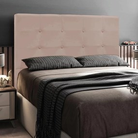 Cabeceira Luna Para Cama Box Queen 160 cm Suede - D'Rossi - Bege