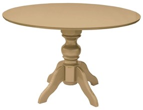 Mesa de Jantar Redonda Slim Munique - 4 Lugares - 1,20m - Dourado Soléil Kleiner