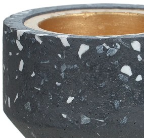 Porta Vela Cinza Escuro Em Cimento 5 Cm - D'Rossi