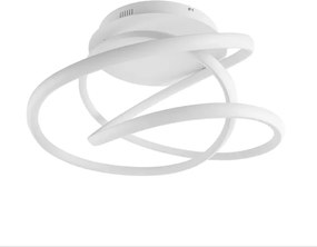 Plafon Led De Sobrepor Silicone Branco 35W 4000K Flow