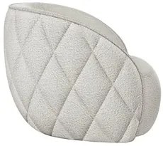 Kit 2 Poltronas Decorativa para Sala 90cm Tressê Zion M22 Boucle Branc
