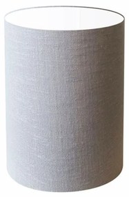 Cúpula em tecido cilíndrica abajur luminária cp-4012 18x25cm rustico cinza