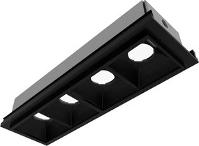 Plafon Led Modulo 4W Aluminio 3000K Preto New Fit40