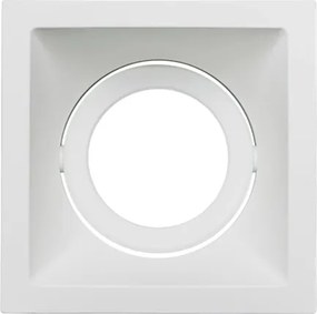 Plafon Embutir Aluminio Square 11,6Cm - BRANCO