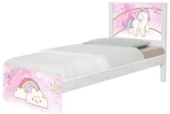 Cama Solteiro Infantil Para Colchão 188x88cm Unicórnio K06 - Mpozenato
