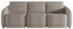 Sofá Cama Casal para Sala 276cm Polska Z08 Boucle Bege Escuro - Mpozen