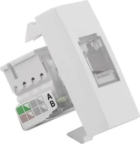 M&amp;#xF3;dulo Tomada Para Telefone Rj45 Branco Inova Pro