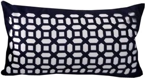 Capa Almofada Corte a Laser Provence Vitral Azul 30x50cm