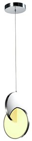 Pendente Fusion Led Ø18 X 27Cm Led 11W 3000K Bivolt / Metal Cromado |... (Cromado)