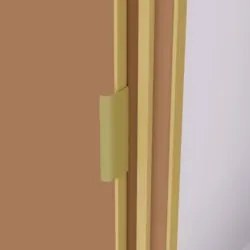 Guarda Roupa Casal 200cm 3 Portas Porto Flex Branco/Camarim - Vila Ric