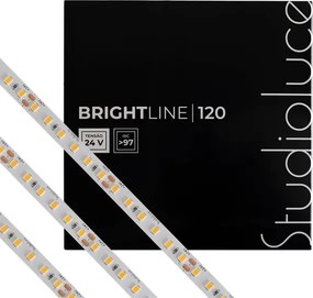 Fita De Led 10W Por Metro 24V Irc97 5M Brightline - LED BRANCO QUENTE (3000K)