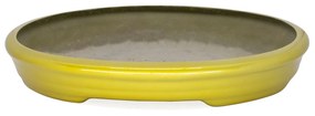 Vaso Bacia Decorativo Osaka Dourado P 7x46x35 cm - D'Rossi