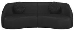 Sofá Decorativo 4 Lugares 318cm com Almofadas e Poltrona Zion M22 Sint