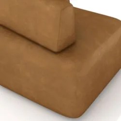 Sofá Ilha Com Chaise 449cm Living Moby Sintético Caramelo Z08 - Mpozen